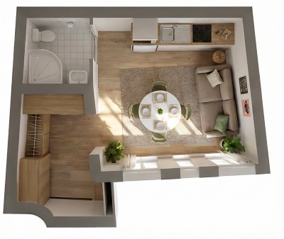 Cave aménagée en home cinéma