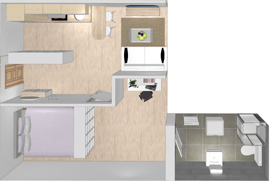 Plan 3D Vue Plongeante